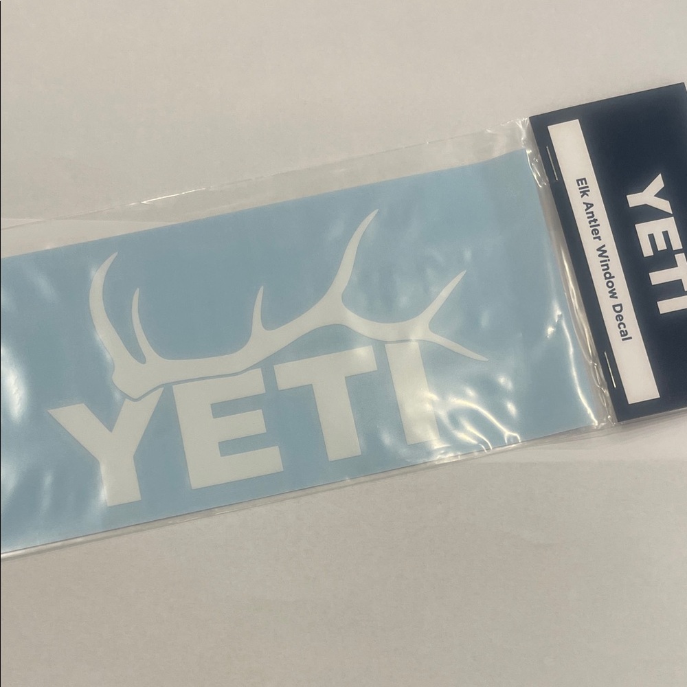 YETI Antler Decal White